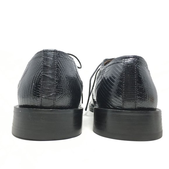 David Eden Oxfords Shoes Size 9.5 Black Croc Liz main image 5